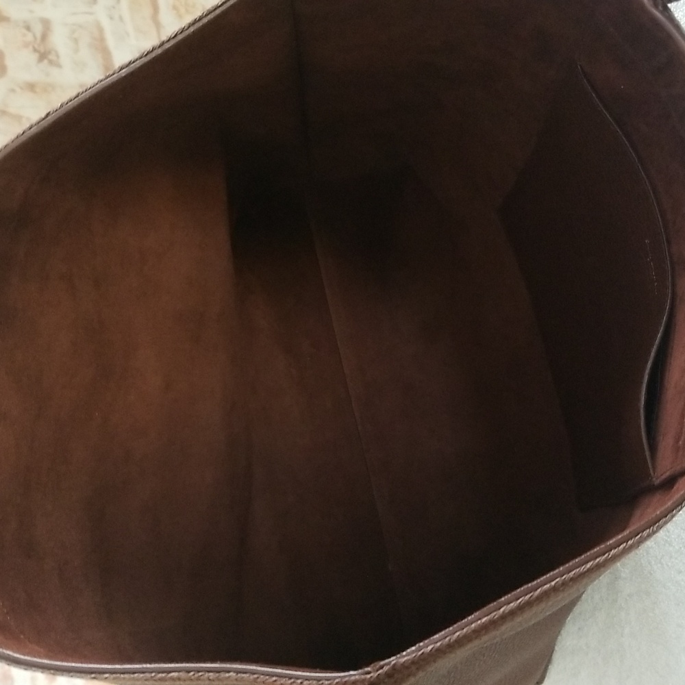 New Saint Laurent Patti Leather Tote Bag - Picture 14 of 14